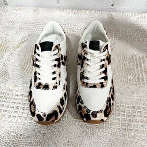 J.Crew Women’s Animal Print‎ Sneakers - Size 8